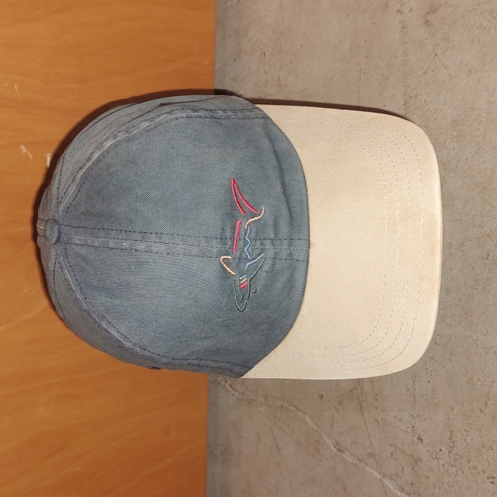 Greg Norman Collection Embroidered Shark Faded Golf Hat Cap